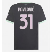 AC Milan Strahinja Pavlovic #31 Kolmaspaita 2024-25 Lyhythihainen